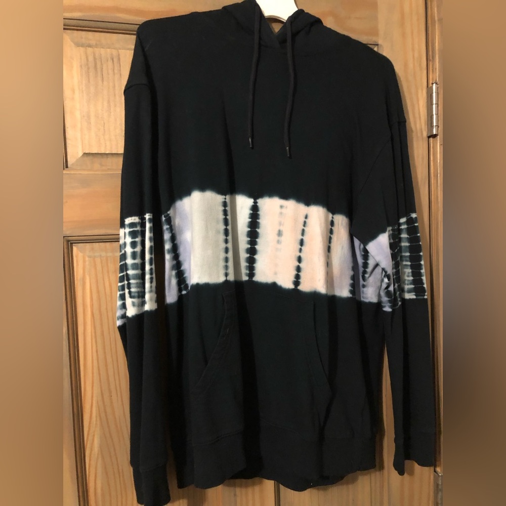 Original Use Black Tie-Dye Hoodie